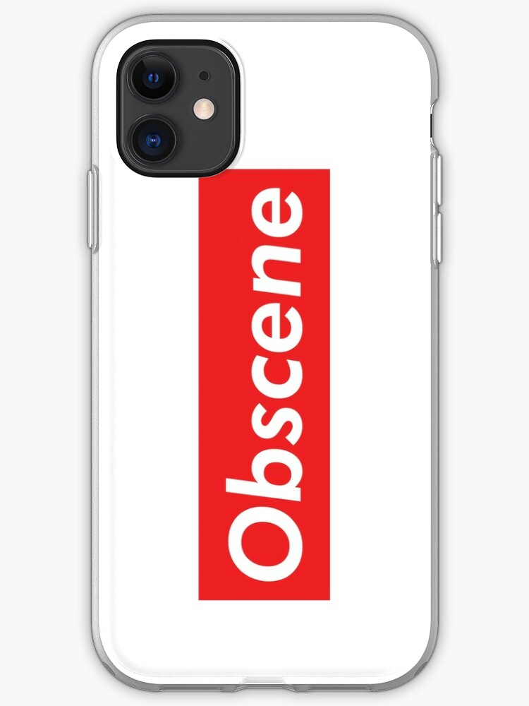 Obscene Supreme Iphone Case Cover By Njmclean Redbubble