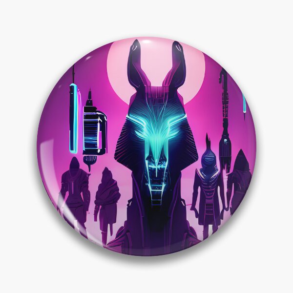 Item preview, "Anubis Resurrected: A Cyberpunk Twist on the Egyptian God" designed and sold by Mytho Merch.