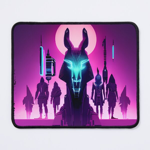 Item preview, "Anubis Resurrected: A Cyberpunk Twist on the Egyptian God" designed and sold by Mytho Merch.