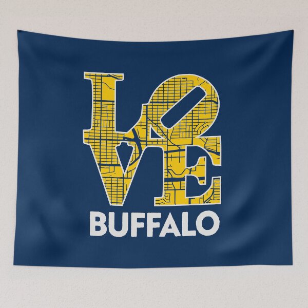 Item preview, Love Buffalo City Map Buffalo 716 designed and sold by pixeljamz.