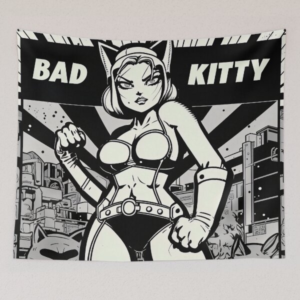 Item preview, Super Bad Kitty designed and sold by wildcrazylove.