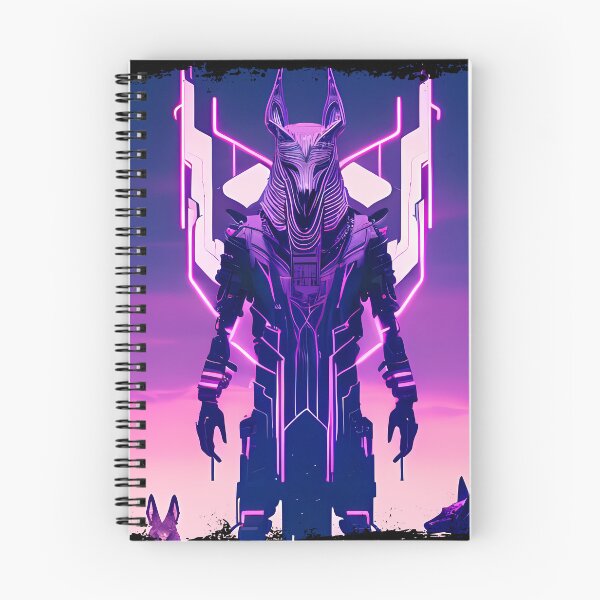 Item preview, "Anubis Resurrected: A Cyberpunk Twist on the Egyptian God" designed and sold by Mytho Merch.