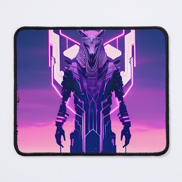 Item preview, "Anubis Resurrected: A Cyberpunk Twist on the Egyptian God" designed and sold by Mytho Merch.