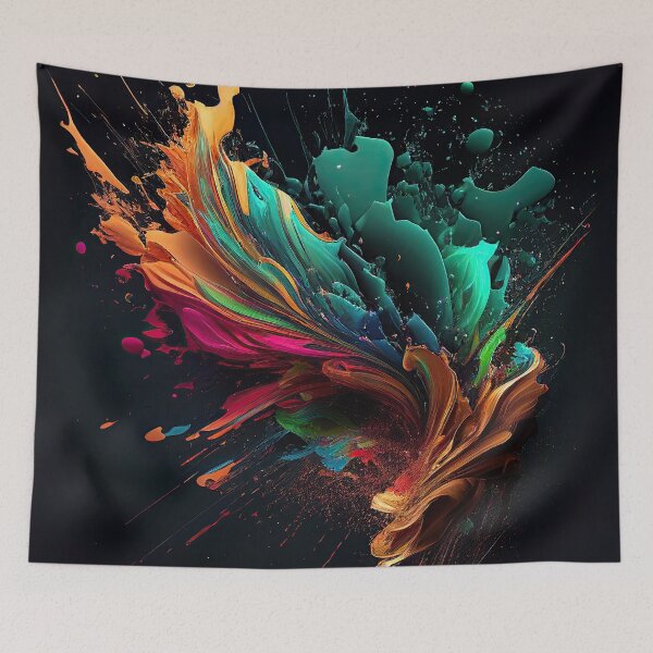 Item preview, Modern Abstract Splash colorful pattern designed and sold by avidmedia.