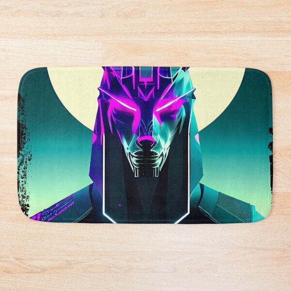 Item preview, "Anubis Resurrected: A Cyberpunk Twist on the Egyptian God" designed and sold by Mytho Merch.