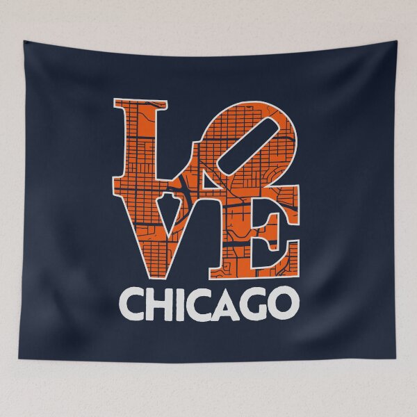 Item preview, Love Chicago City Map Chicago 312 designed and sold by pixeljamz.