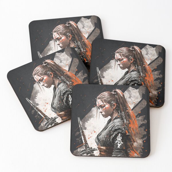 Item preview, Katana in the Rain - Black & Orange designed and sold by MalformedVision.