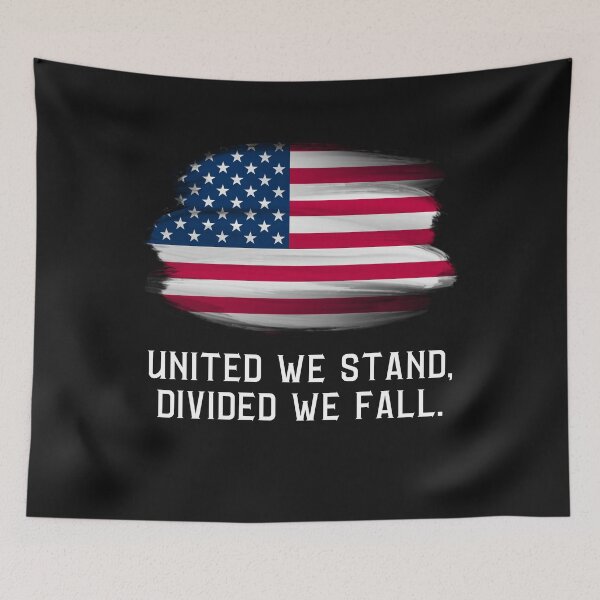 Item preview, USA United States Of America United We Stand, Divided We Fall designed and sold by FreeMind-Design.