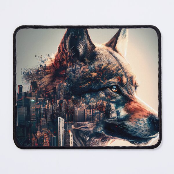 Item preview, Dire Wolf & City - Double Exposure designed and sold by MalformedVision.