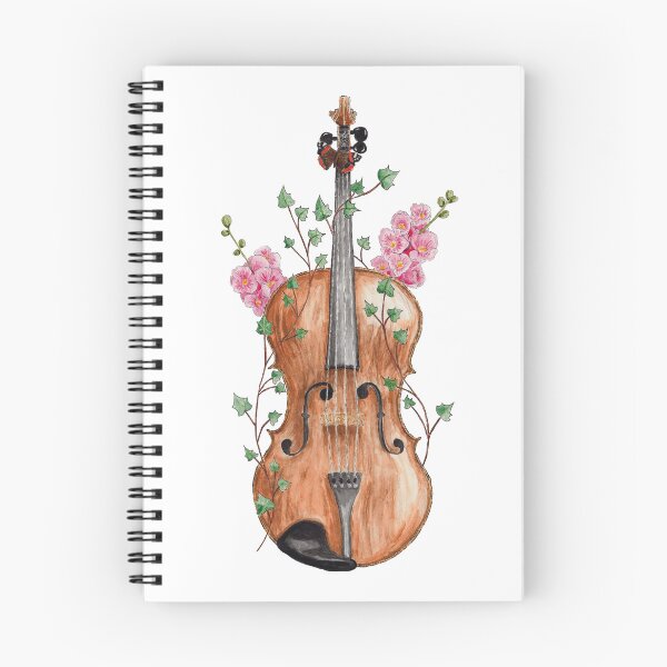 Item preview, Violin with flowers designed and sold by Zilrena.