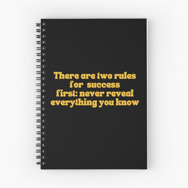 Item preview, There are two rules for  success first: never reveal everything you know designed and sold by SAABDERRAHIM.