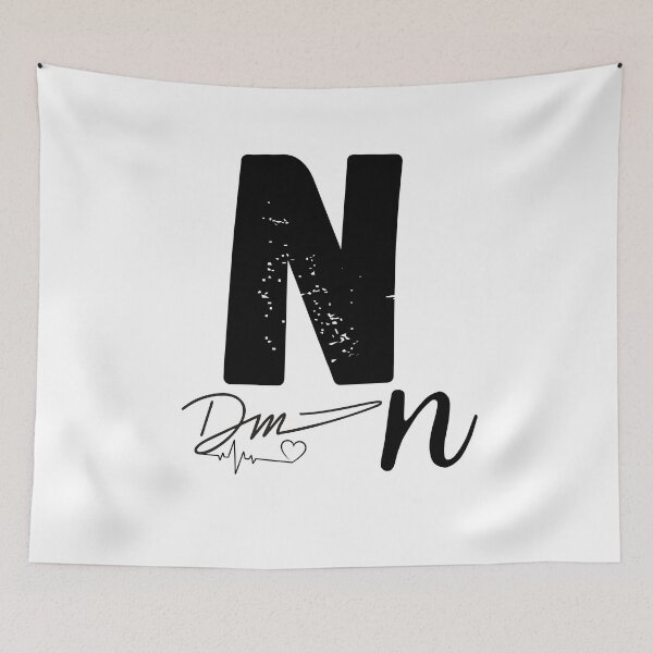 Item preview, Alphabet ABC I Love You, Letter N Monogram designed and sold by STEPHEN-KEMP.