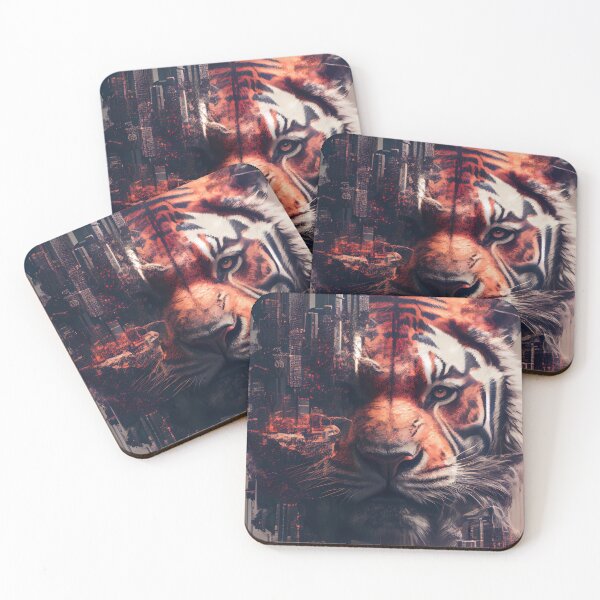 Item preview, Tiger & City - Double Exposure designed and sold by MalformedVision.