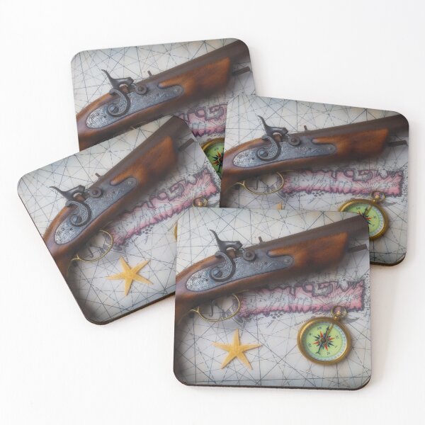 Item preview, Pirate Pistole On Old Map designed and sold by Garry Gay.