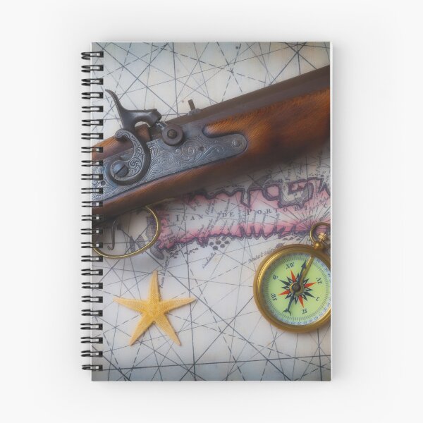 Item preview, Pirate Pistole On Old Map designed and sold by Garry Gay.