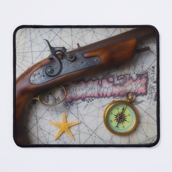 Item preview, Pirate Pistole On Old Map designed and sold by Garry Gay.