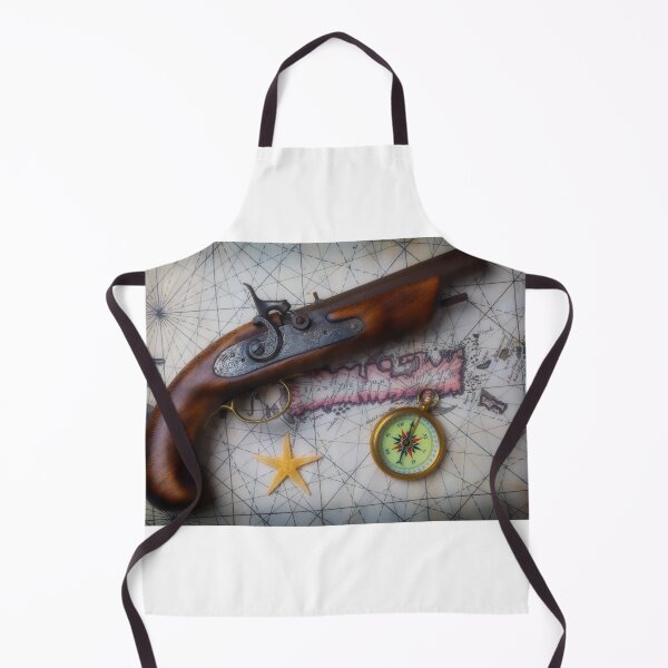 Item preview, Pirate Pistole On Old Map designed and sold by Garry Gay.