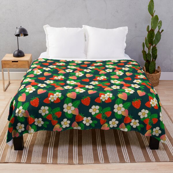 Item preview, Strawberry Flower - Blue designed and sold by JaselviiStudio.
