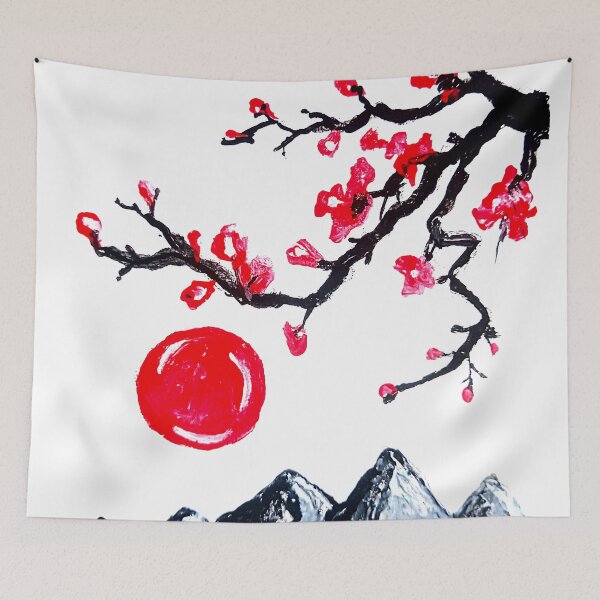 Item preview, Japanese landscape designed and sold by Aquarelastudio.
