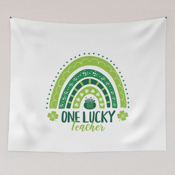 Item preview, One Lucky Teacher St Patricks Day Rainbow designed and sold by PUFFYP.