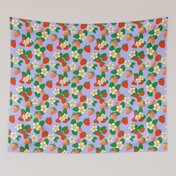 Item preview, Strawberry Flower - LightPurple designed and sold by JaselviiStudio.