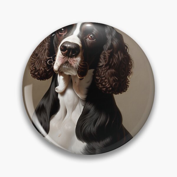Artikelvorschau, Canine Majesty: English Water Spaniel Portrait entworfen und verkauft von DavesDogShop.