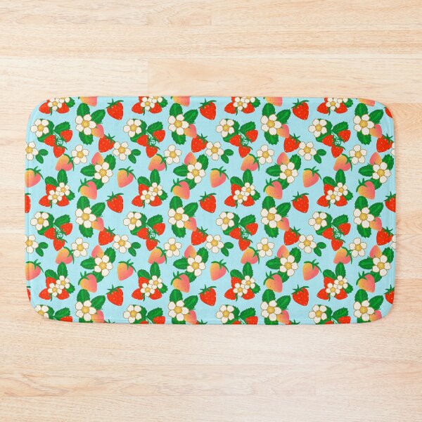 Item preview, Strawberry Flower - LightBlue designed and sold by JaselviiStudio.