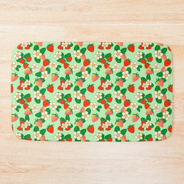 Item preview, Strawberry Flower - LightGreen designed and sold by JaselviiStudio.