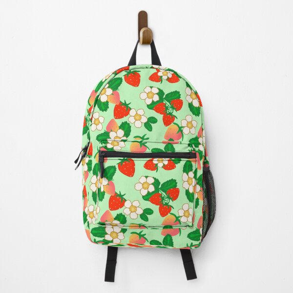 Item preview, Strawberry Flower - LightGreen designed and sold by JaselviiStudio.