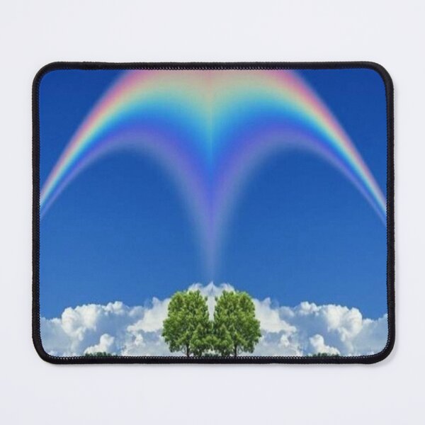 Item preview, Beautiful Rainbows over the clear blue skies with white clouds over lush green mountains are absolutely breathe taking designed and sold by Tiannalaw.