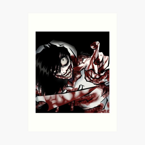 Jeff the Killer Selfie, an art print by Emi Rutherford - INPRNT