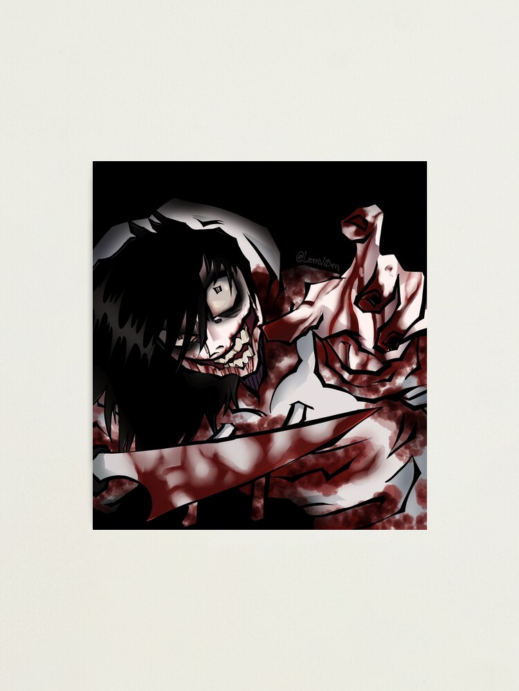 Jeff the Killer, an art print by GlitchWitch.jpg - INPRNT