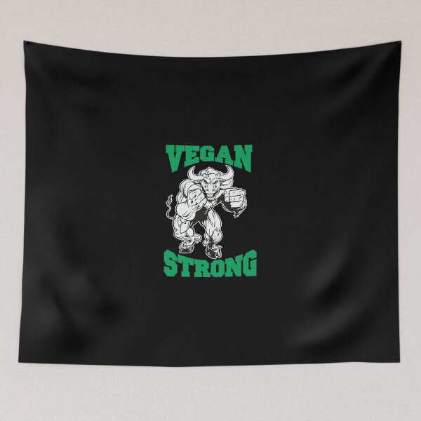 Item preview, Vegan Strong Bull Vegan Lifestyle designed and sold by herbivorepower.