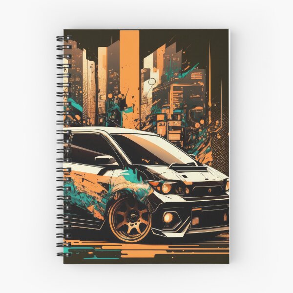 Item preview, Cool Small Hatchback Car Zip Through The Streets Art Style designed and sold by ultra-cool.