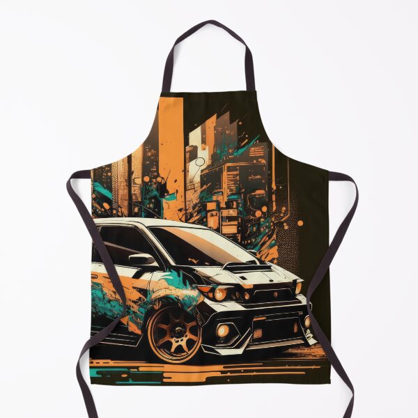 Item preview, Cool Small Hatchback Car Zip Through The Streets Art Style designed and sold by ultra-cool.