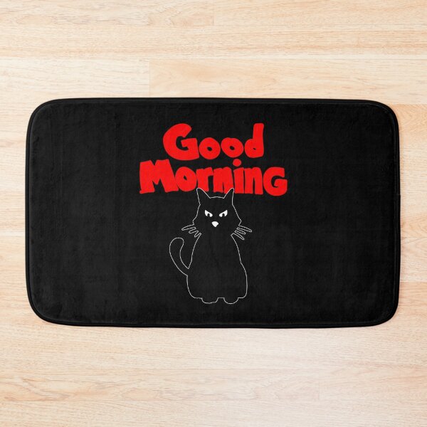 Item preview, Greet the Day with a Good Morning Black Cat designed and sold by elcarnero.