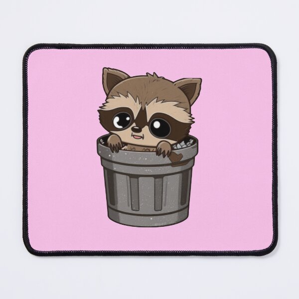 Item preview, Raccoon in trashcan designed and sold by Jmacco.
