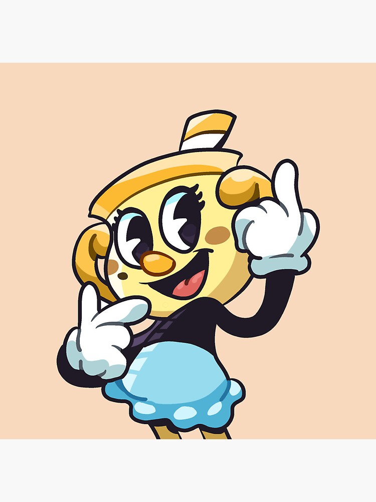 Ms. Chalice from Cuphead The Delicious Last Course Sticker for Sale by  Lego4A