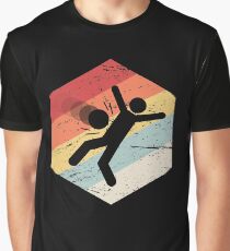 Retro Funny Dodgeball Icon Graphic T-Shirt