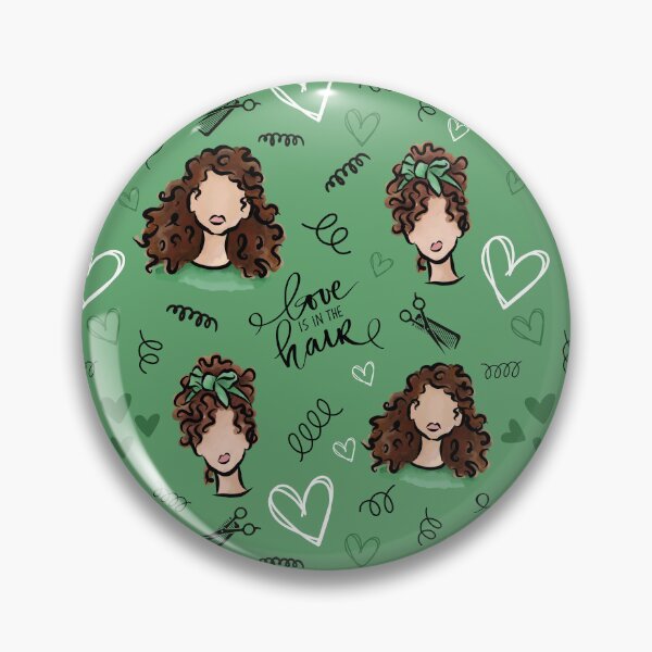 Item preview, Love is in the Hair (Brown) designed and sold by Curly-Cuties.