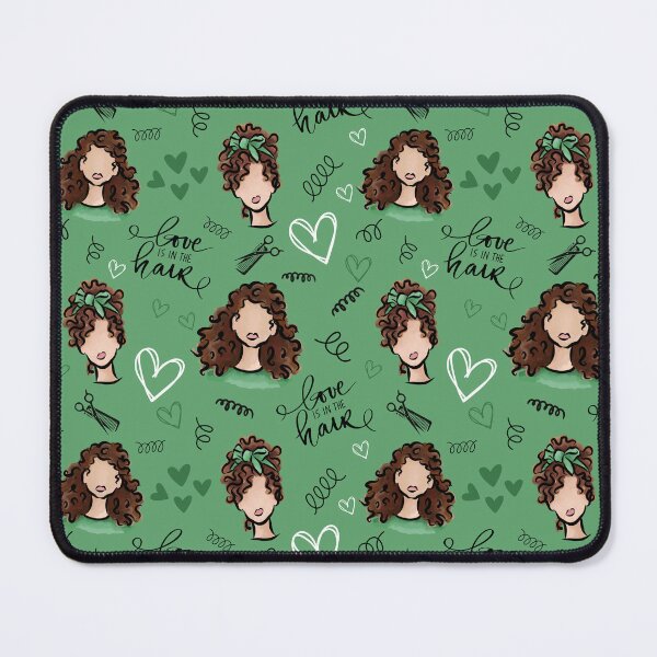 Item preview, Love is in the Hair (Brown) designed and sold by Curly-Cuties.