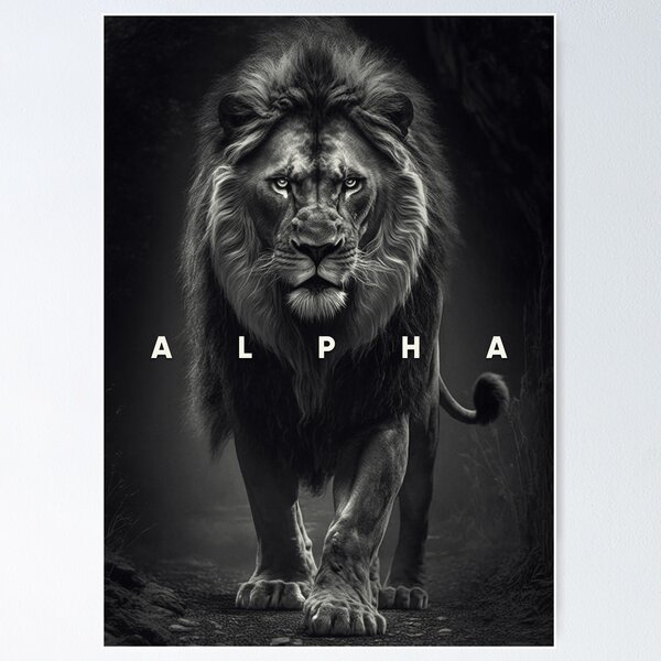 Item preview, Alpha Lion Animal Motivational designed and sold by nogar007.