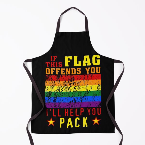 Item preview, If This Flag Offends You I'll Help You Pack - LGBTQ, Gay Pride, Parody, Meme designed and sold by SpaceDogLaika.
