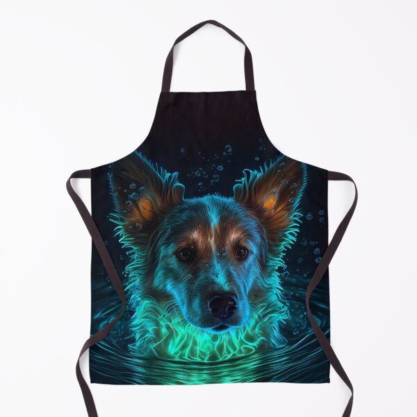 Item preview, Bioluminescent Dog in Water designed and sold by MalformedVision.