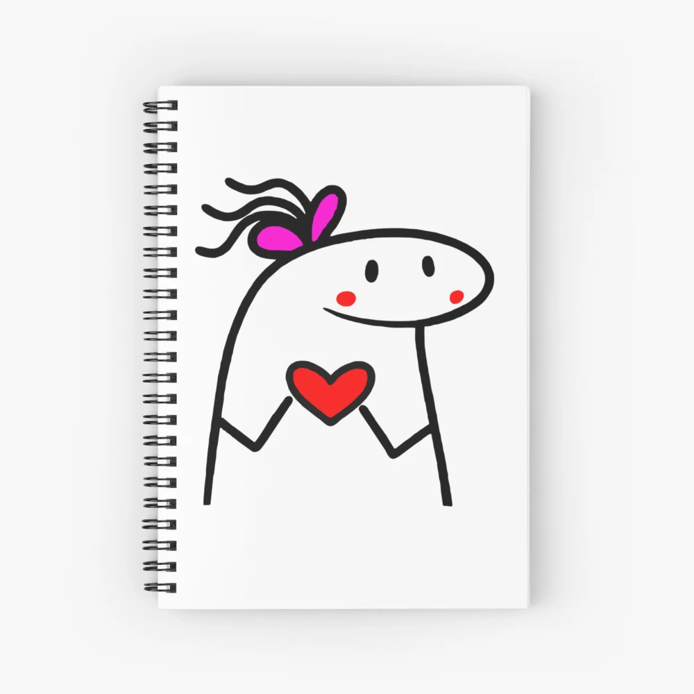 Confused Flork meme Spiral Notebook for Sale by onlyheba in 2023