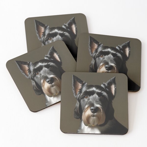 Item preview, Canine Majesty: Standard Schnauzer Portrait designed and sold by DavesDogShop.