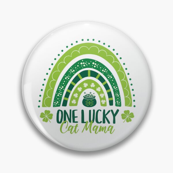 Item preview, One Lucky Cat Mama St Patricks Day Rainbow designed and sold by PUFFYP.