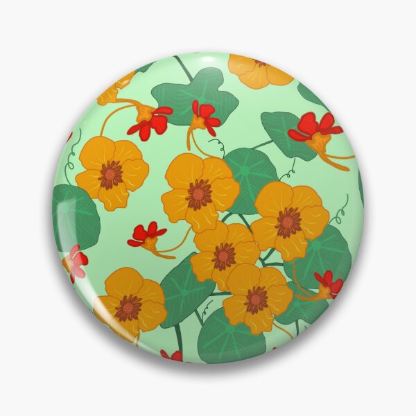 Item preview, Nasturtiums Flower - LightGreen designed and sold by JaselviiStudio.