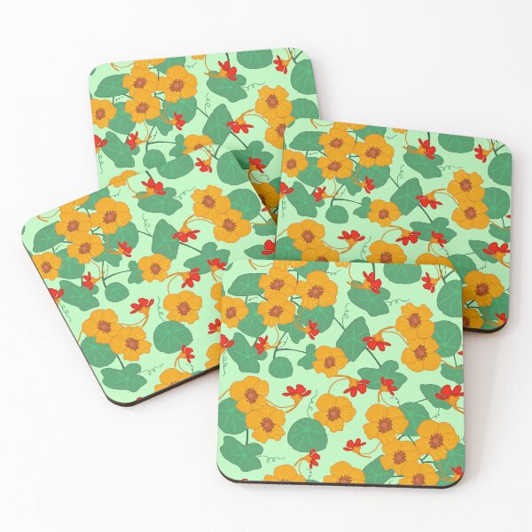 Item preview, Nasturtiums Flower - LightGreen designed and sold by JaselviiStudio.