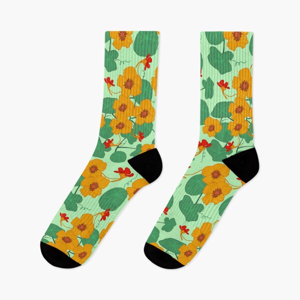 Item preview, Nasturtiums Flower - LightGreen designed and sold by JaselviiStudio.